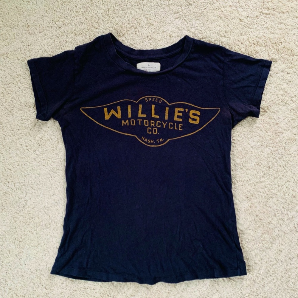 Imogene + Willie Navy Willie’s Motorcycle Co Tee